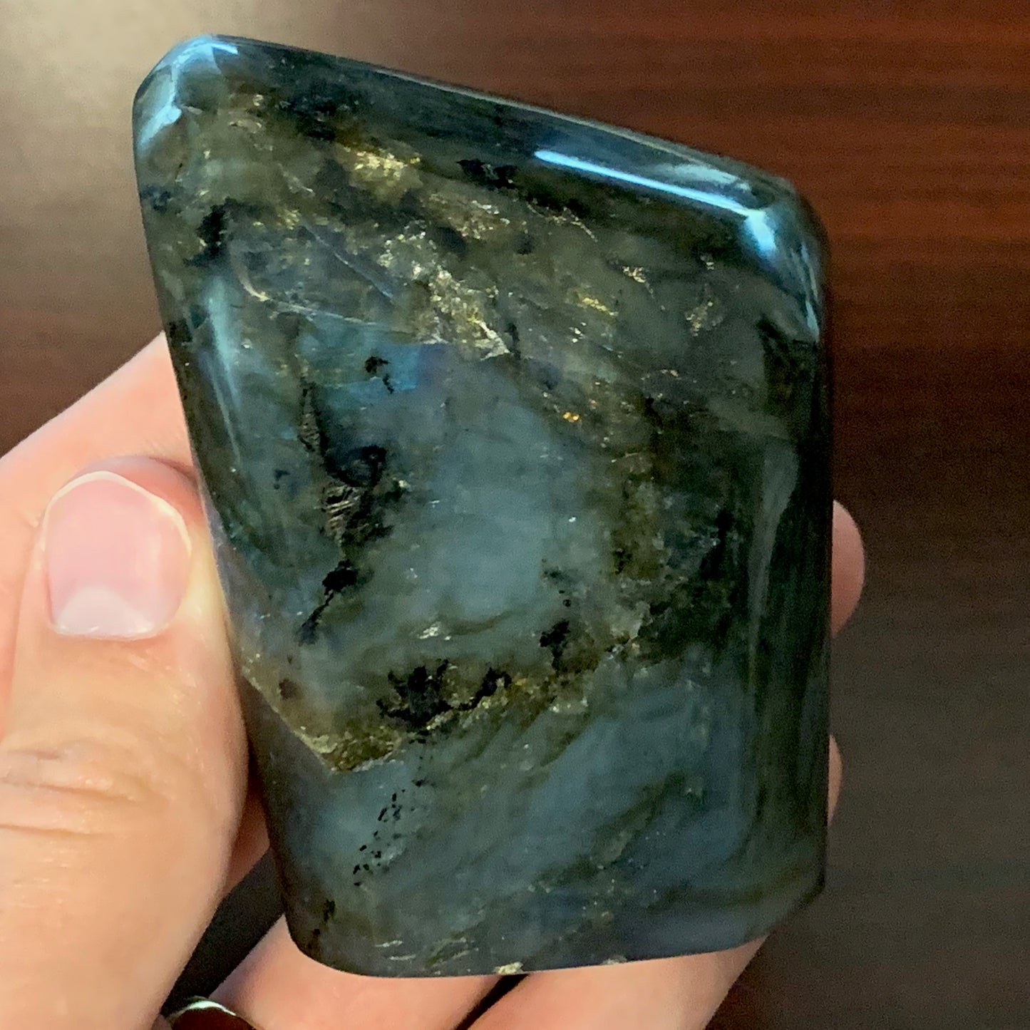 3.2" Polished Labradorite from Madagascar