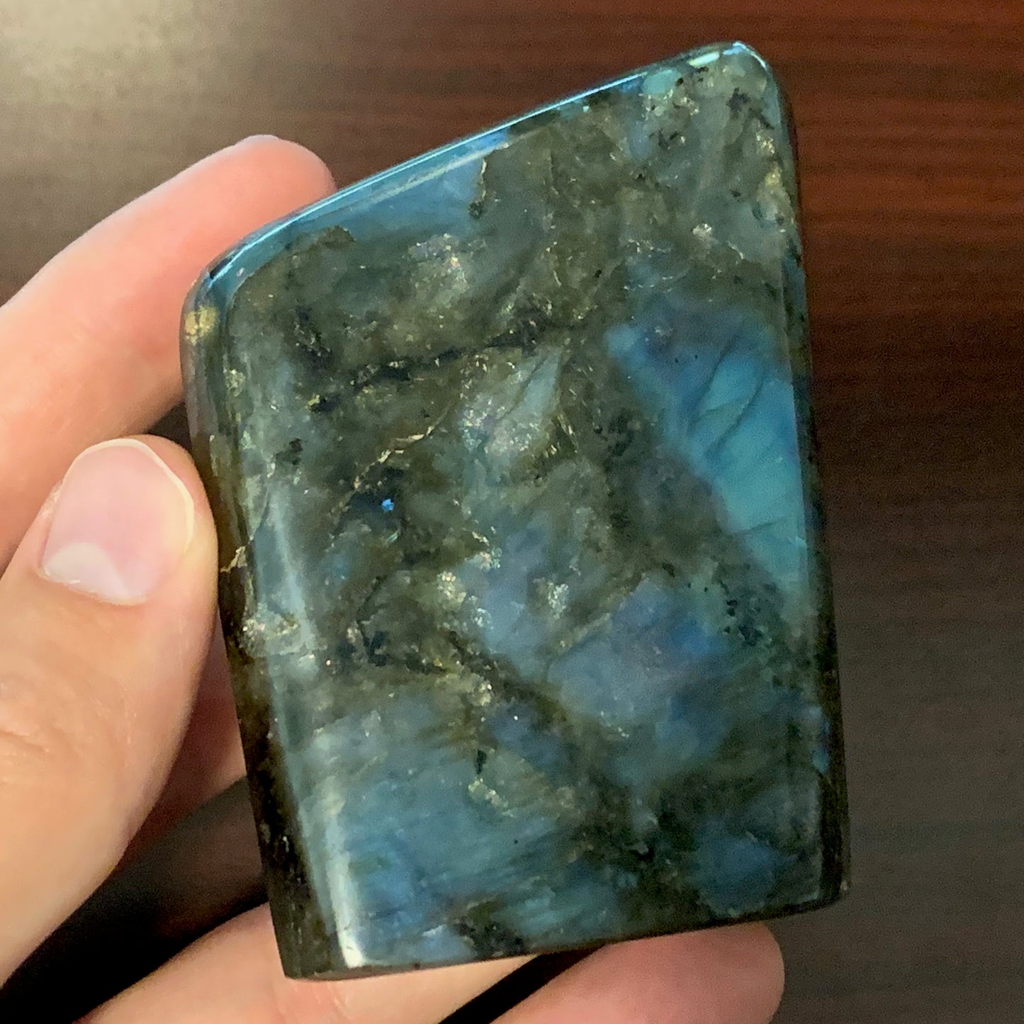 3.2" Polished Labradorite from Madagascar