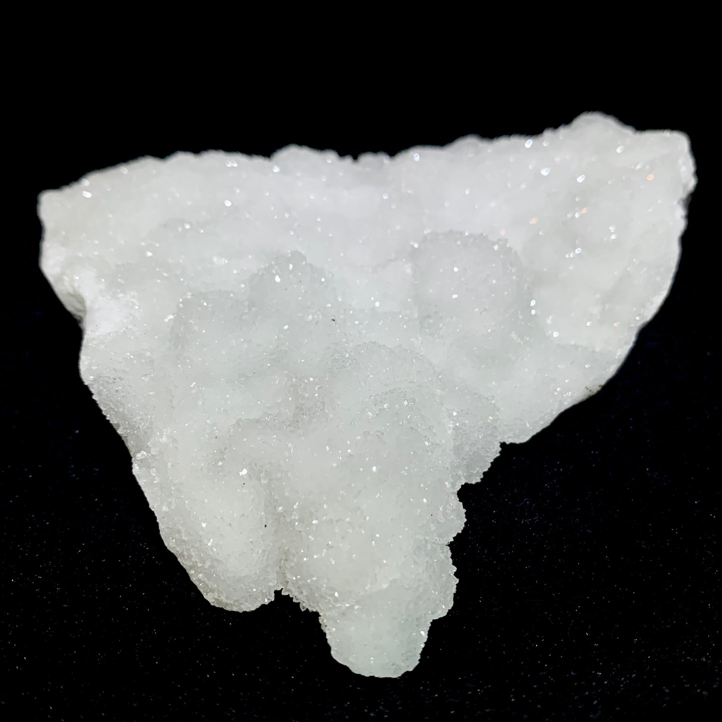 5" White Botryoidal Druzy Apophyllite Crystal Cluster