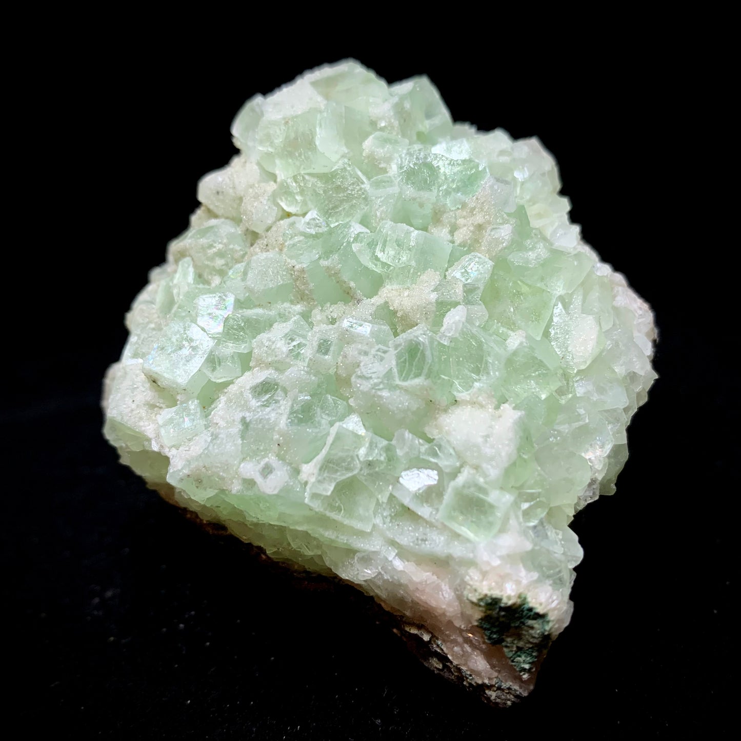 3.3" Rare Green Apophyllite Crystal Cluster