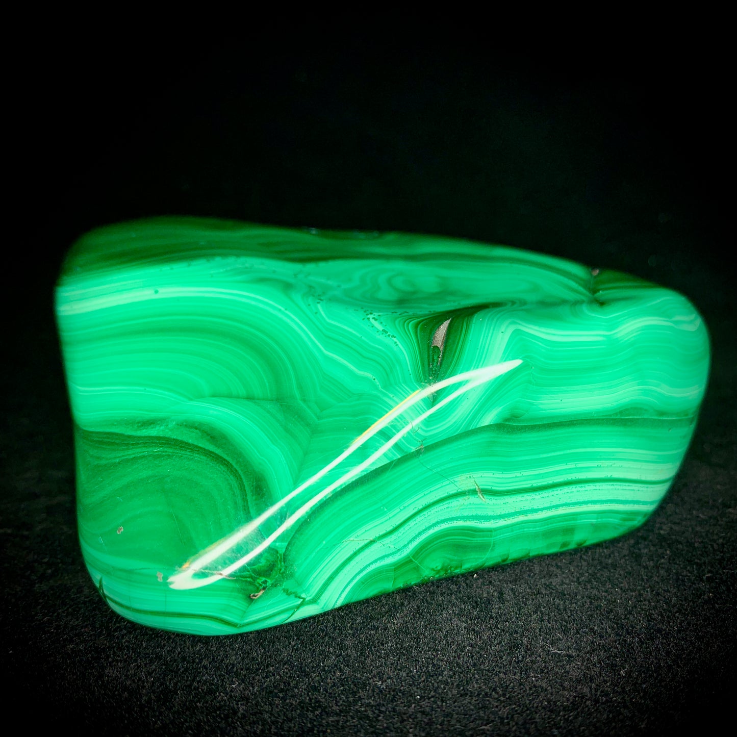 3.5" Polished Malachite from Africa, Free-form
