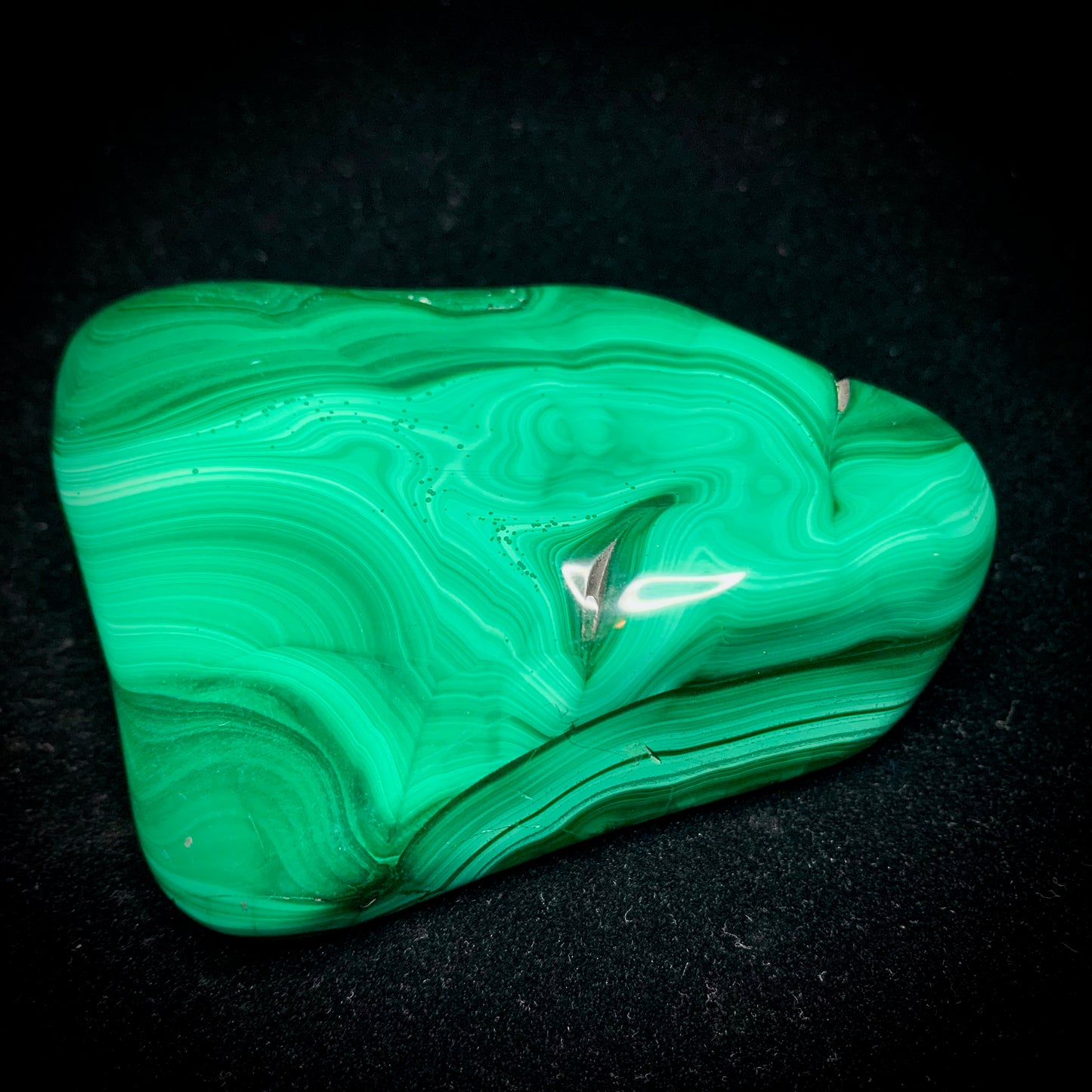 3.5" Polished Malachite from Africa, Free-form