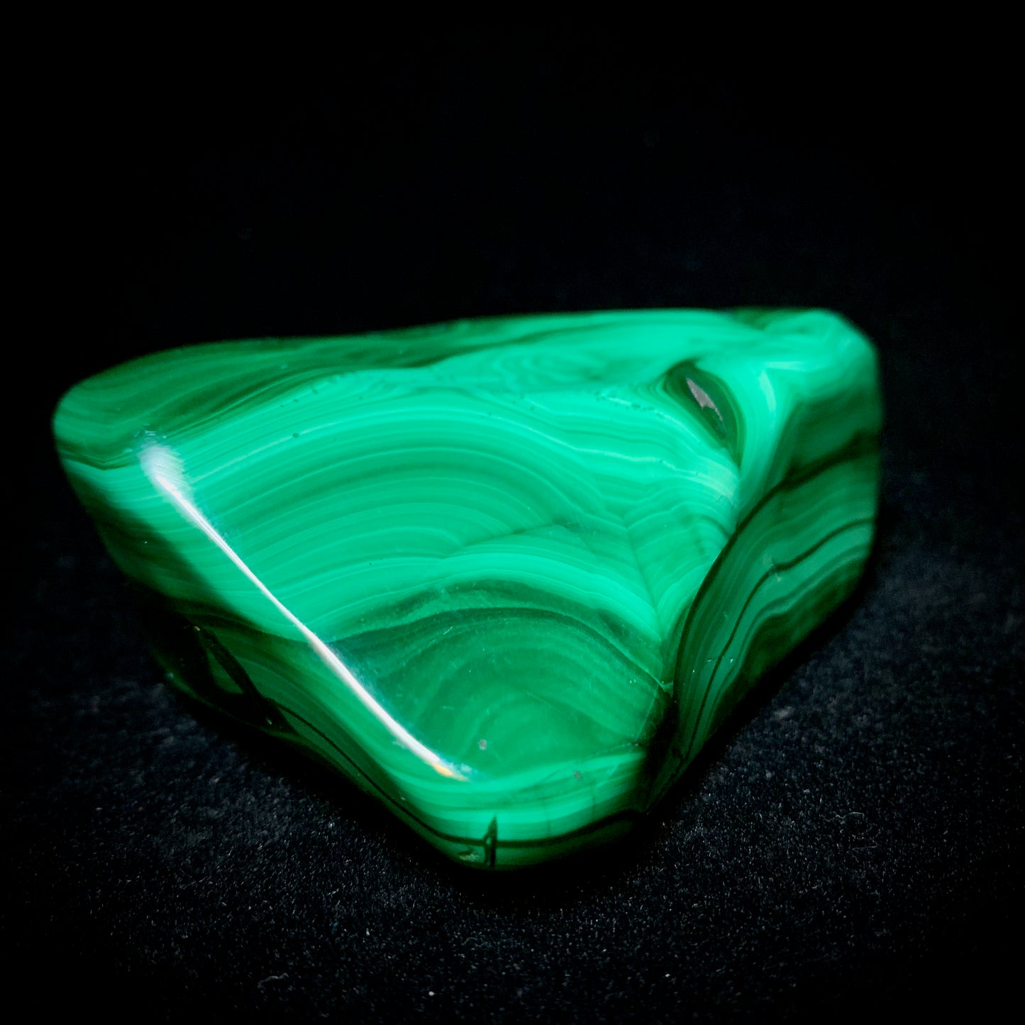3.5" Polished Malachite from Africa, Free-form