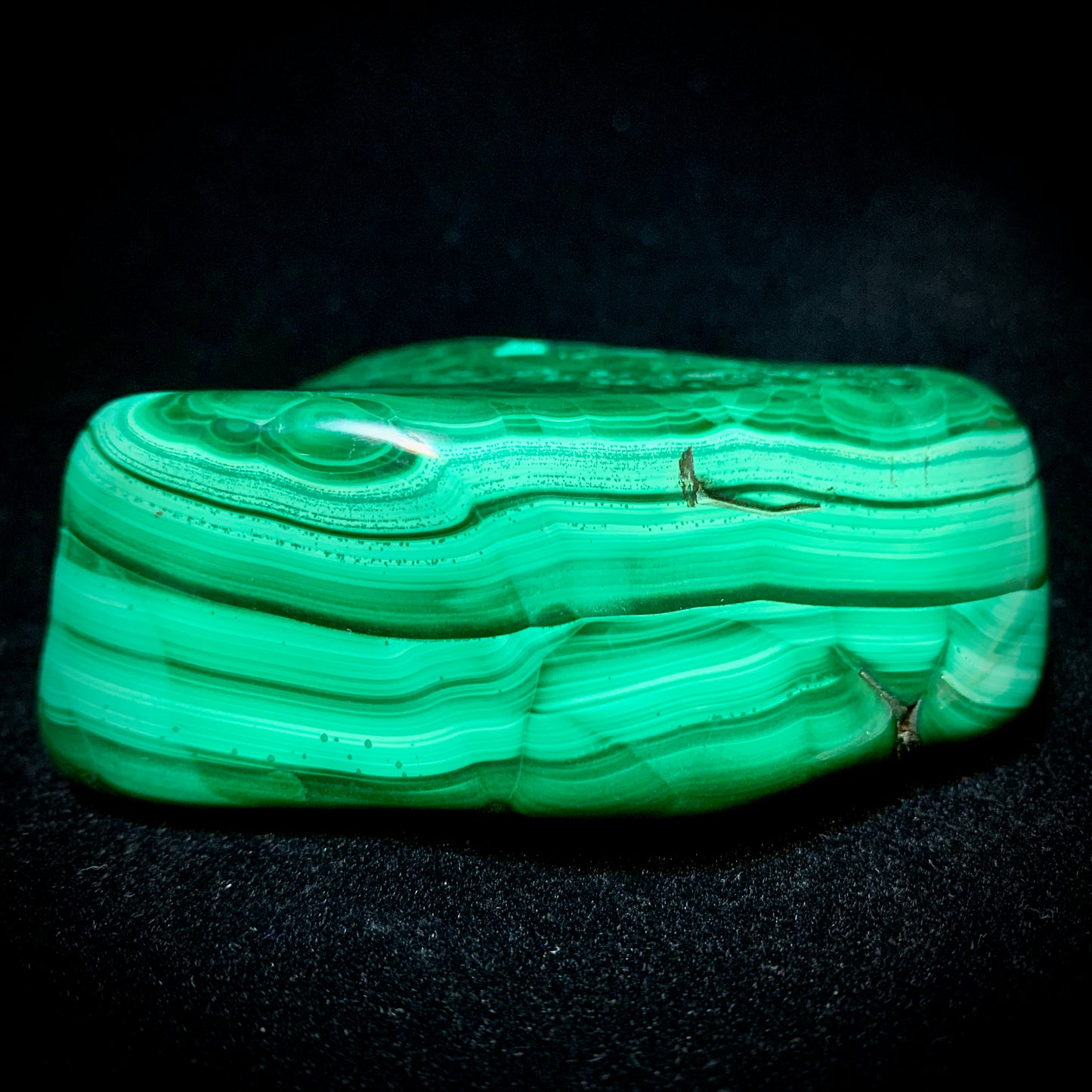 3.5" Polished Malachite from Africa, Free-form