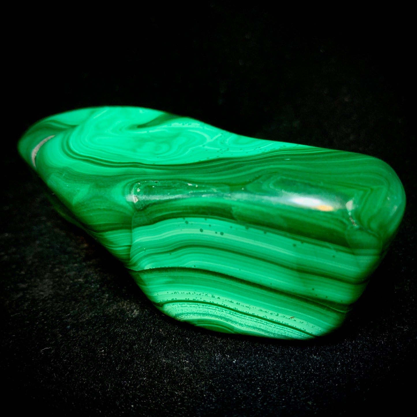 3.5" Polished Malachite from Africa, Free-form
