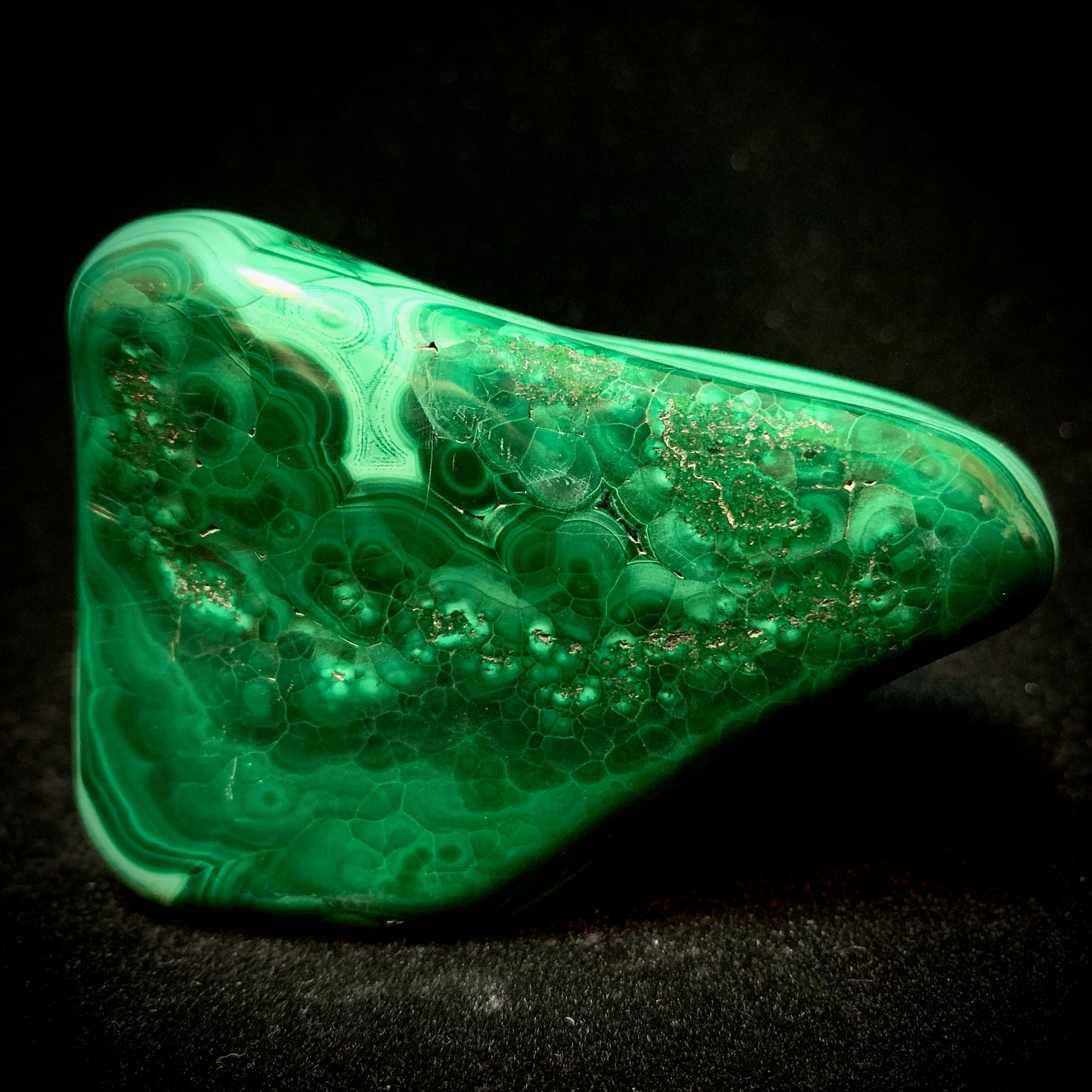 3.5" Polished Malachite from Africa, Free-form