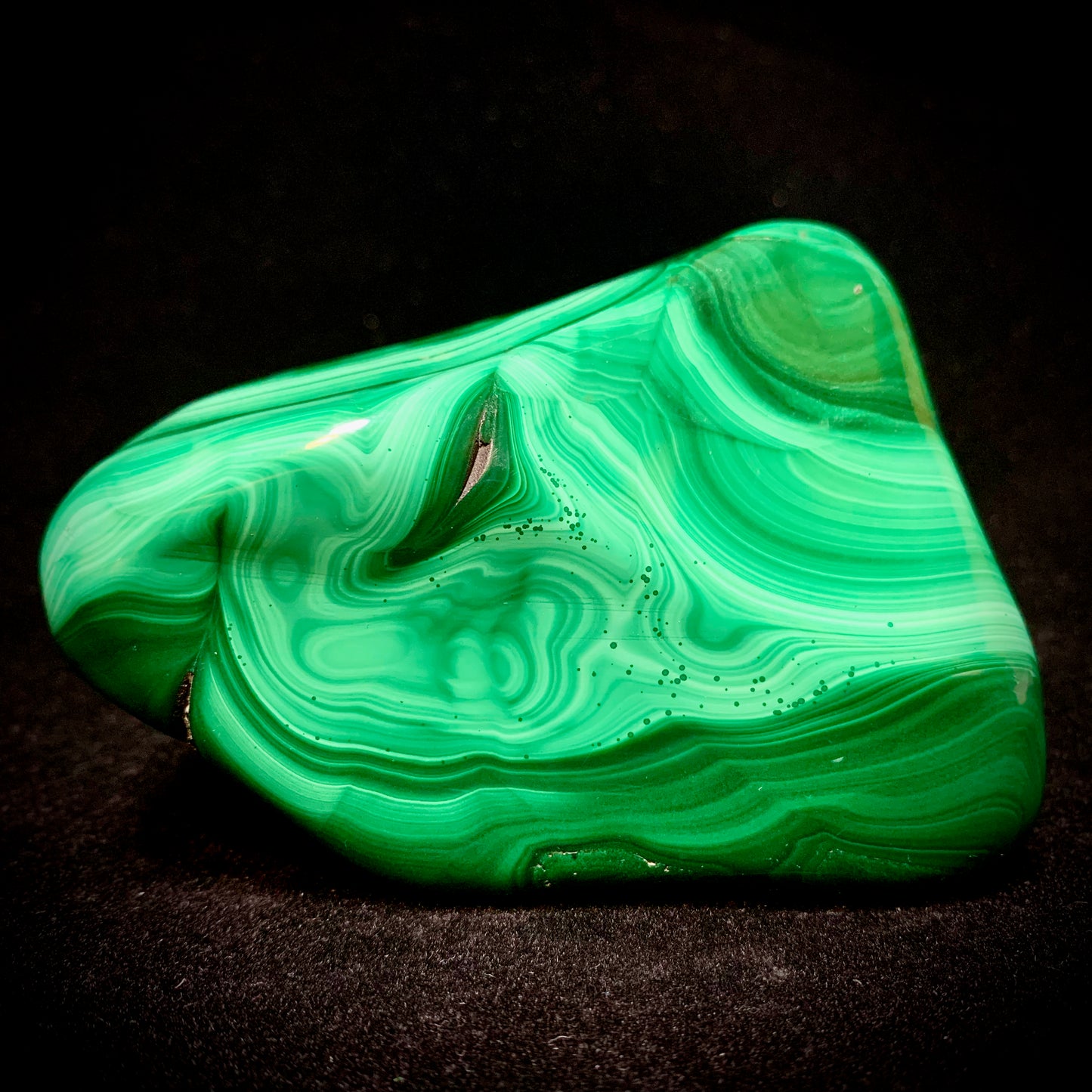 3.5" Polished Malachite from Africa, Free-form