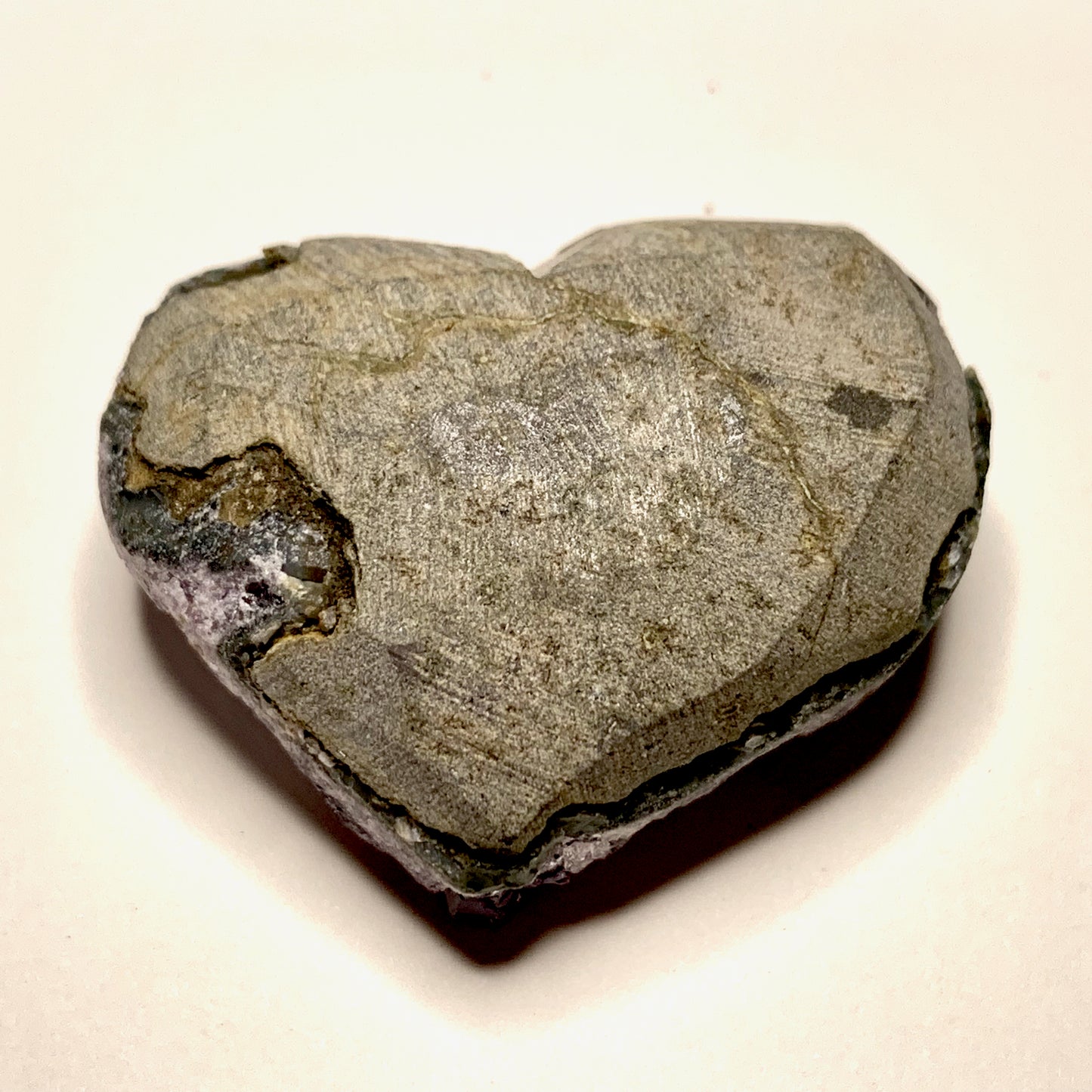 1.6" Amethyst Heart from Uruguay