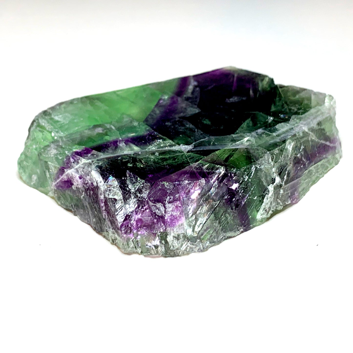 2.9" Cut and Polished Rainbow Fluorite with Stand