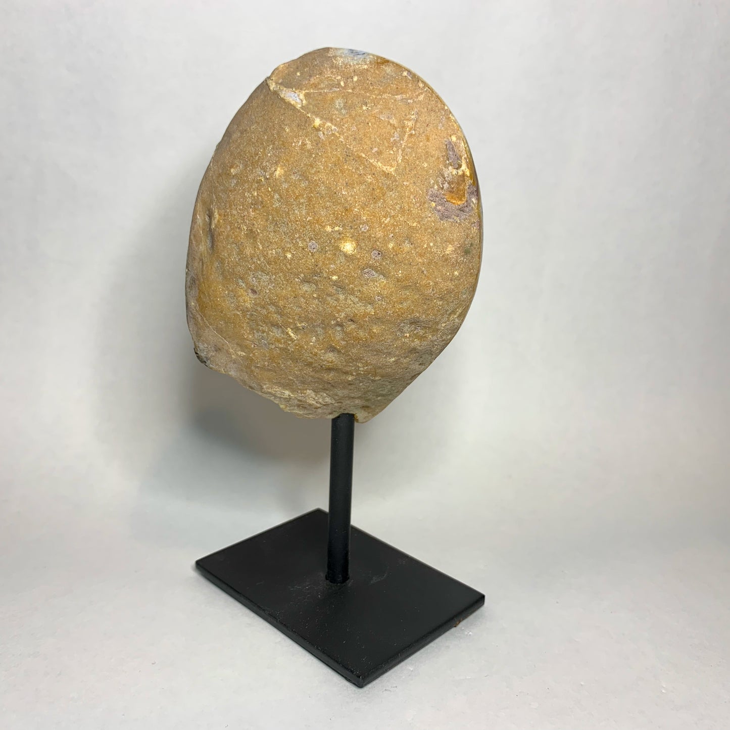 5.8" Agate Geode from Madagascar on Metal Stand
