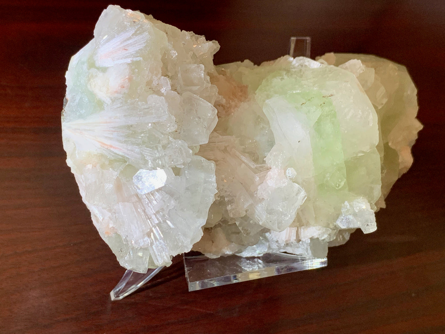 5.5" Rare Apophyllite and Scolecite Crystal Cluster