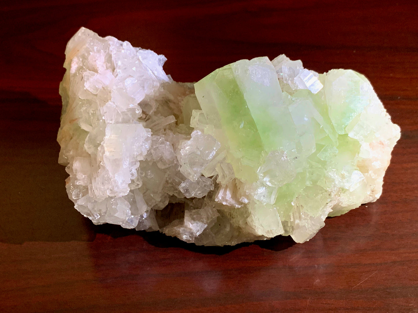 5.5" Rare Apophyllite and Scolecite Crystal Cluster