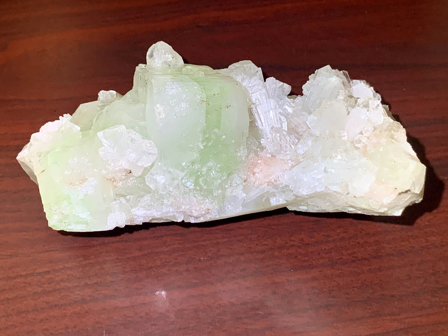 5.5" Rare Apophyllite and Scolecite Crystal Cluster