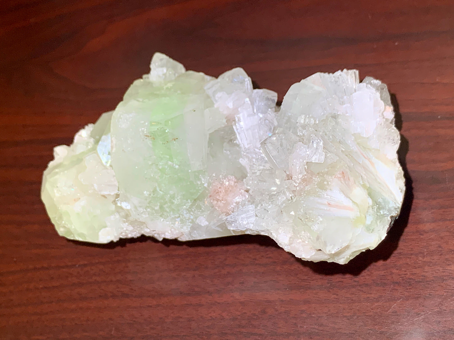 5.5" Rare Apophyllite and Scolecite Crystal Cluster