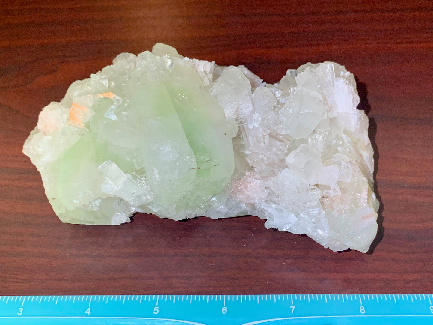 5.5" Rare Apophyllite and Scolecite Crystal Cluster