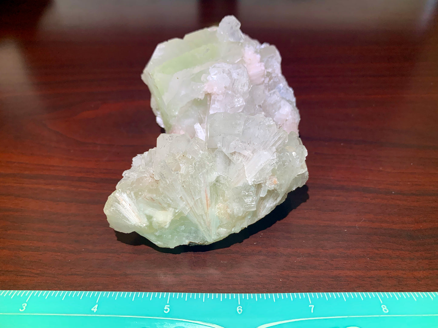 5.5" Rare Apophyllite and Scolecite Crystal Cluster