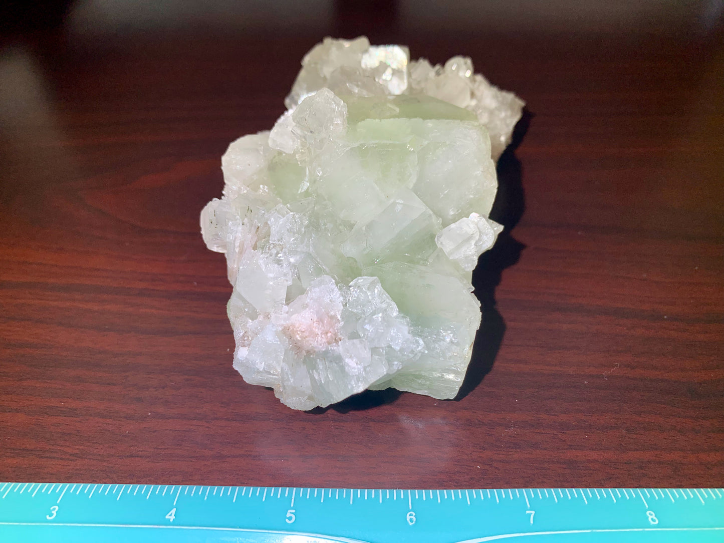 5.5" Rare Apophyllite and Scolecite Crystal Cluster