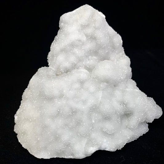 5" White Botryoidal Druzy Apophyllite Crystal Cluster