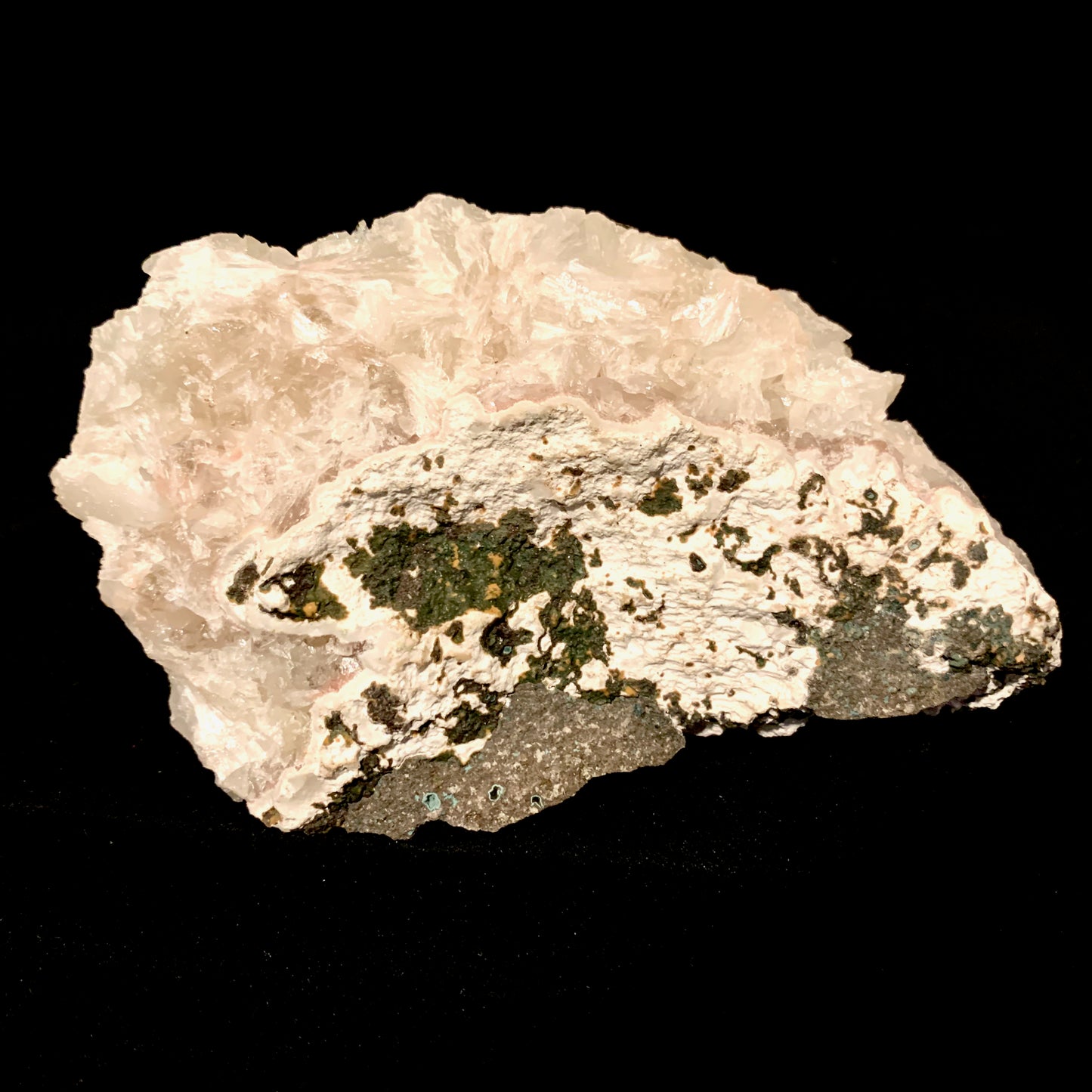 5.8" Druzy Peach and Green Apophyllite Crystal Cluster