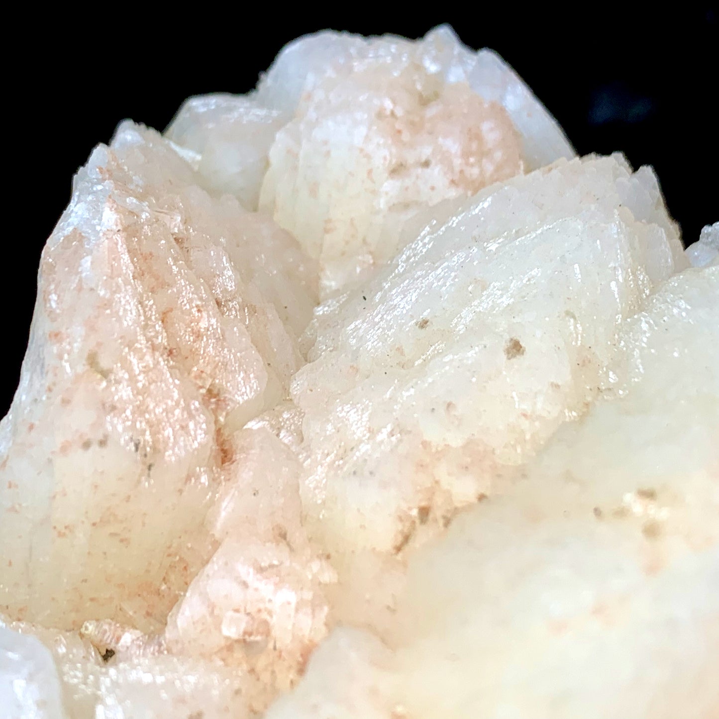 6.5" Light-pink Stilbite Crystal Cluster