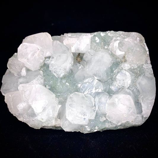 5.2" Blue Druzy Apophyllite Geode