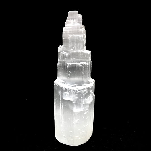 6" Moroccan Selenite Tower